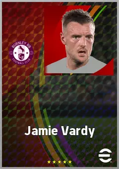 Jamie Vardy eFootball 2026 player card, 73 OVR CF