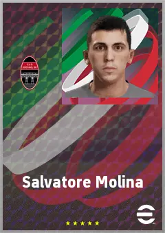 Salvatore Molina eFootball 2026 player card, 71 OVR RMF