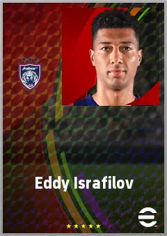 Eddy Israfilov eFootball 2026 player card, 71 OVR CB