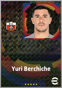 Yuri Berchiche eFootball 2026 player card, 75 OVR LB