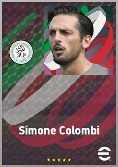 Simone Colombi eFootball 2026 player card, 71 OVR GK