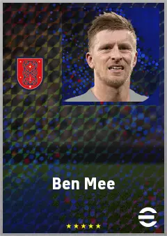 Ben Mee eFootball 2026 player card, 73 OVR CB