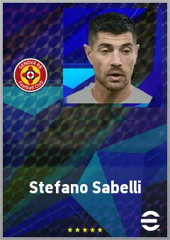Stefano Sabelli eFootball 2026 player card, 74 OVR RB