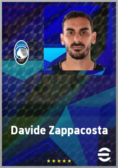 Davide Zappacosta eFootball 2026 player card, 75 OVR RMF
