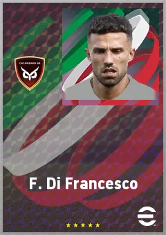 F. Di Francesco eFootball 2026 player card, 71 OVR LWF
