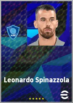 Leonardo Spinazzola eFootball 2026 player card, 76 OVR LB