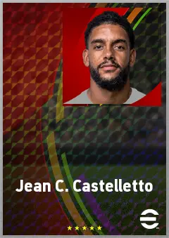 Jean C. Castelletto eFootball 2026 player card, 72 OVR CB