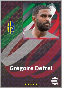 Grégoire Defrel eFootball 2026 player card, 70 OVR CF
