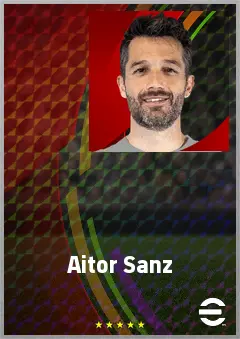 Aitor Sanz eFootball 2026 player card, 69 OVR CMF