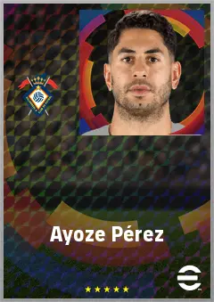 Ayoze Pérez eFootball 2026 player card, 78 OVR CF