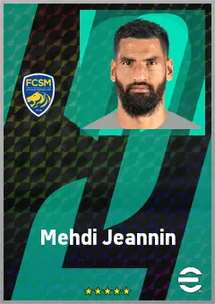 Mehdi Jeannin eFootball 2026 player card, 67 OVR GK