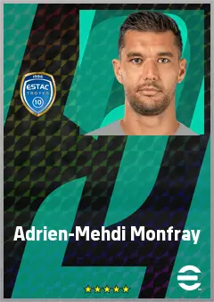 Adrien-Mehdi Monfray eFootball 2026 player card, 71 OVR CB