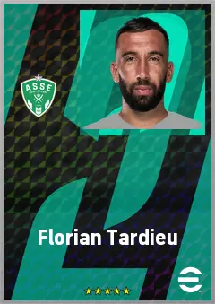 Florian Tardieu eFootball 2026 player card, 72 OVR CMF