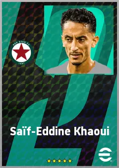 Saïf-Eddine Khaoui eFootball 2026 player card, 68 OVR AMF