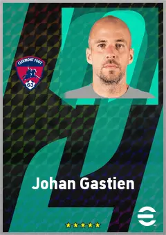 Johan Gastien eFootball 2026 player card, 70 OVR DMF