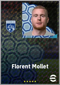 Florent Mollet eFootball 2026 player card, 69 OVR AMF