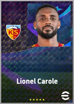 Lionel Carole eFootball 2026 player card, 70 OVR LB