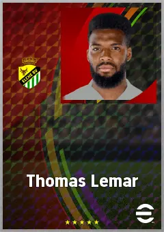 Thomas Lemar eFootball 2026 player card, 75 OVR CMF