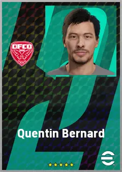 Quentin Bernard eFootball 2026 player card, 68 OVR CB