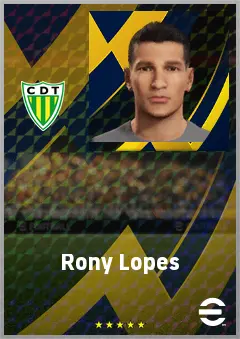 Rony Lopes eFootball 2026 player card, 70 OVR RWF