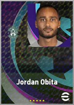 Jordan Obita eFootball 2026 player card, 70 OVR LB