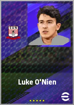 Luke O'Nien eFootball 2026 player card, 73 OVR CB