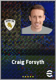 Craig Forsyth eFootball 2026 player card, 69 OVR LB