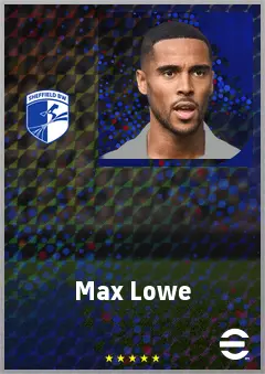 Max Lowe eFootball 2026 player card, 71 OVR LB