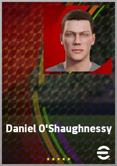 Daniel O'Shaughnessy eFootball 2026 player card, 70 OVR CB