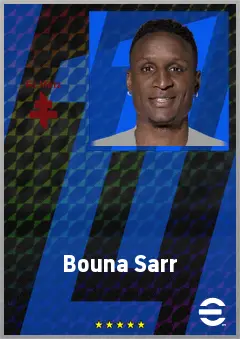 Bouna Sarr eFootball 2026 player card, 70 OVR RB