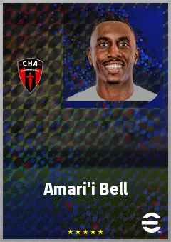 Amari'i Bell eFootball 2026 player card, 73 OVR CB