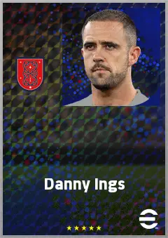 Danny Ings eFootball 2026 player card, 73 OVR CF