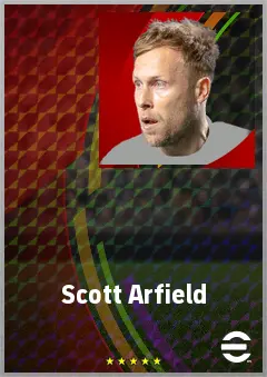 Scott Arfield eFootball 2026 player card, 70 OVR AMF