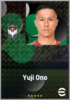 Ono Yuji eFootball 2026 player card, 68 OVR CF