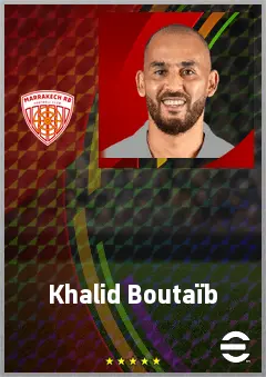 Khalid Boutaïb eFootball 2026 player card, 67 OVR CF
