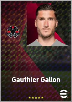 Gauthier Gallon eFootball 2026 player card, 70 OVR GK