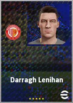 Darragh Lenihan eFootball 2026 player card, 71 OVR CB