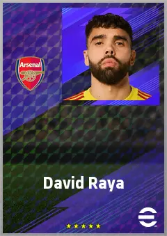 David Raya eFootball 2026 player card, 83 OVR GK