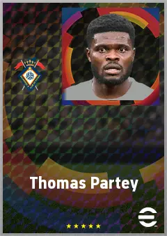 Thomas Partey eFootball 2026 player card, 75 OVR DMF