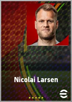 Nicolai Larsen eFootball 2026 player card, 70 OVR GK