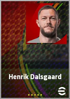 Henrik Dalsgaard eFootball 2026 player card, 72 OVR CB