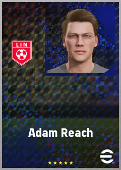 Adam Reach eFootball 2026 player card, 70 OVR LMF