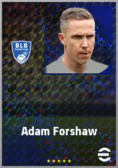 Adam Forshaw eFootball 2026 player card, 69 OVR DMF
