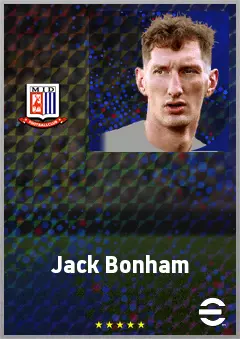 Jack Bonham eFootball 2026 player card, 68 OVR GK