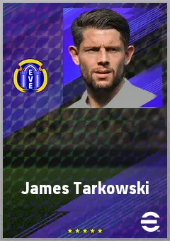 James Tarkowski eFootball 2026 player card, 77 OVR CB