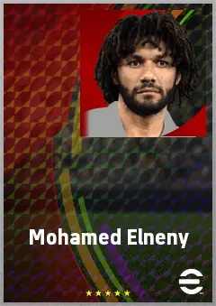 Mohamed Elneny eFootball 2026 player card, 74 OVR DMF