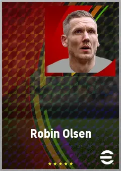 Robin Olsen eFootball 2026 player card, 73 OVR GK