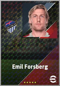 Emil Forsberg eFootball 2026 player card, 74 OVR LWF