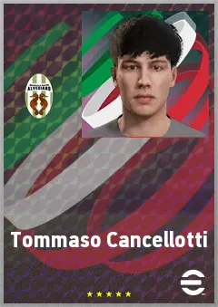 Tommaso Cancellotti eFootball 2026 player card, 69 OVR RB