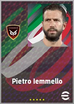Pietro Iemmello eFootball 2026 player card, 72 OVR CF